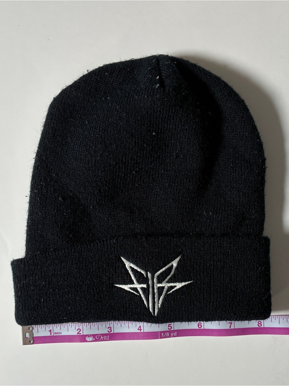 Falling In Reverse Black Embroidered Beanie - Picture 3 of 4